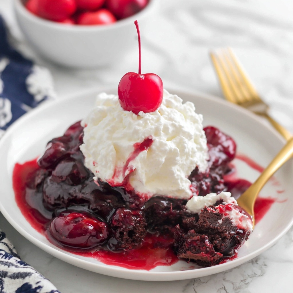 Chocolate Cherry Dump Cake Recipe - Recipe Image