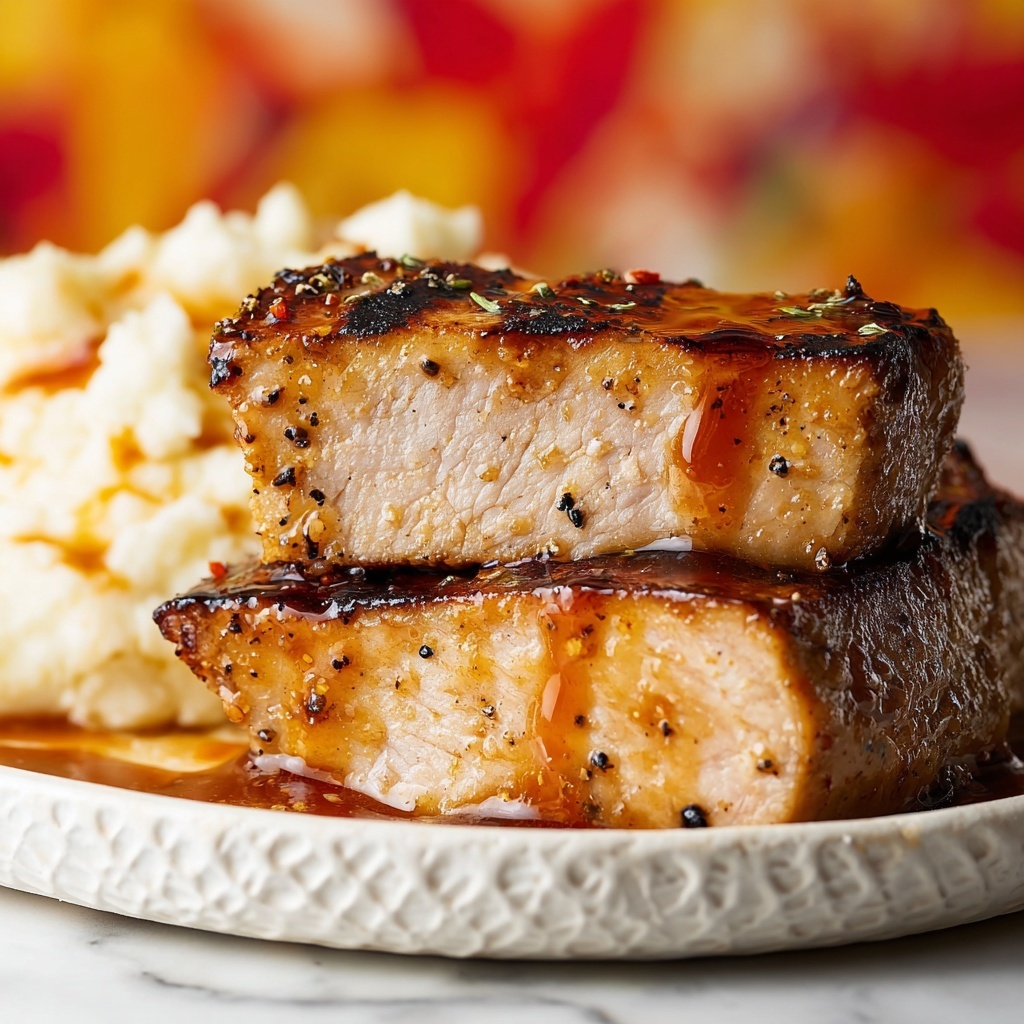 Honey Garlic Glazed Pork Chops Recipe - Recipe Image