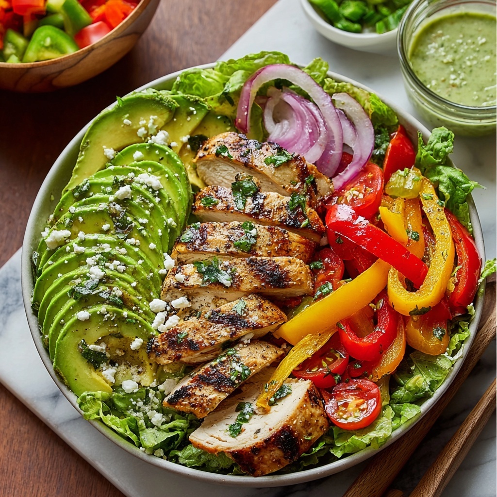 Tasty Chicken Fajita Salad Recipe - Recipe Image