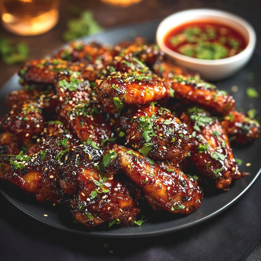 Spicy Baked Chicken Wings with Hot Sauce and Honey Recipe - Recipe Image