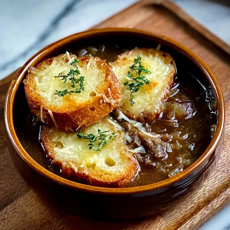Hearty French Onion Short Rib Soup with Cheesy Gruyère Toast Recipe