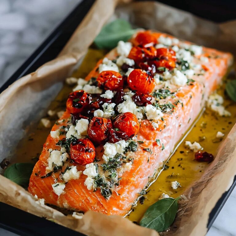 Savory Mediterranean Salmon Bake Recipe