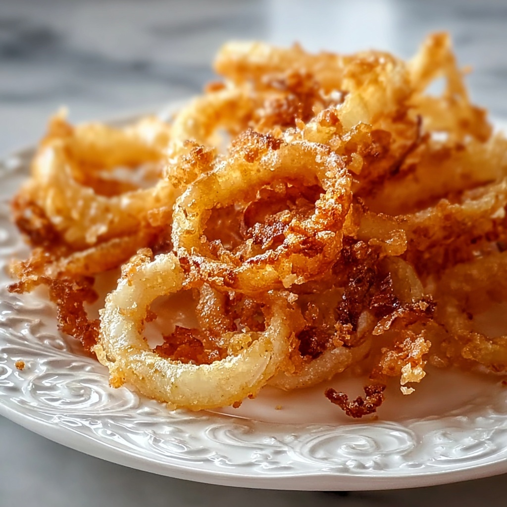 Crispy Fried Onions in the Air Fryer Recipe - Recipe Image