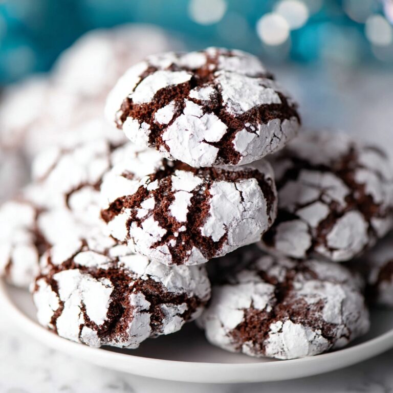 Chewy Chocolate Crinkle Cookies Recipe