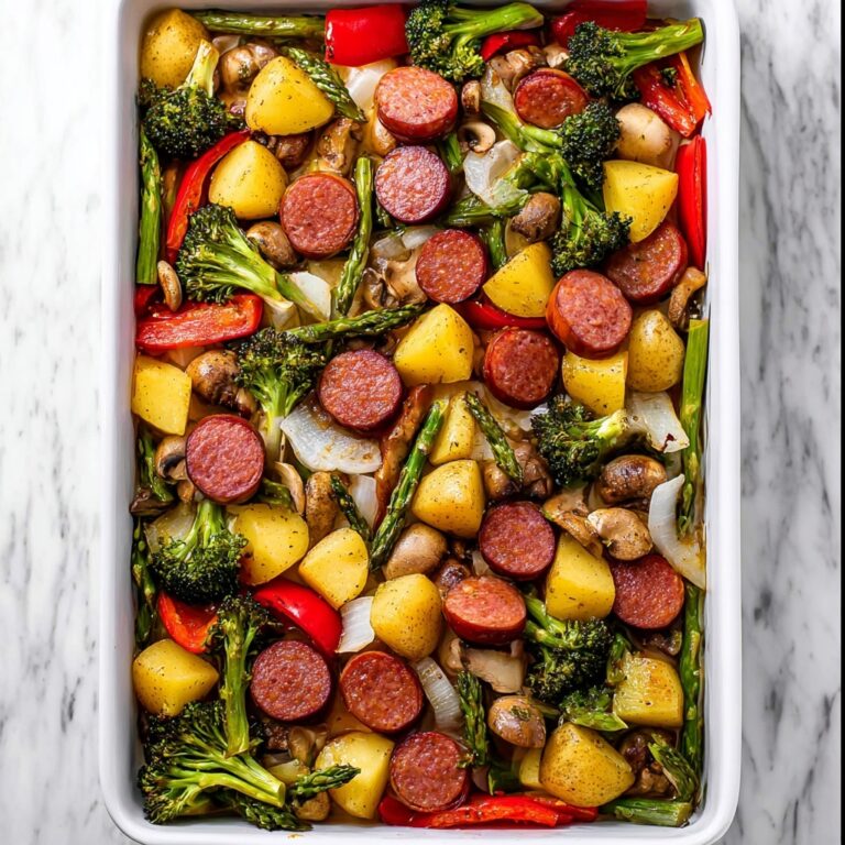Sheet Pan Sausage and Potatoes Recipe