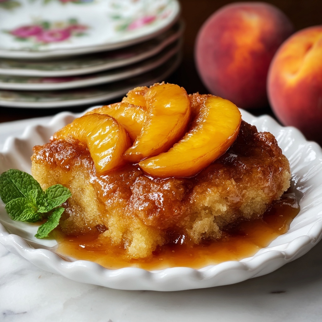 Warm Spiced Southern Peach Cobbler Recipe - Recipe Image