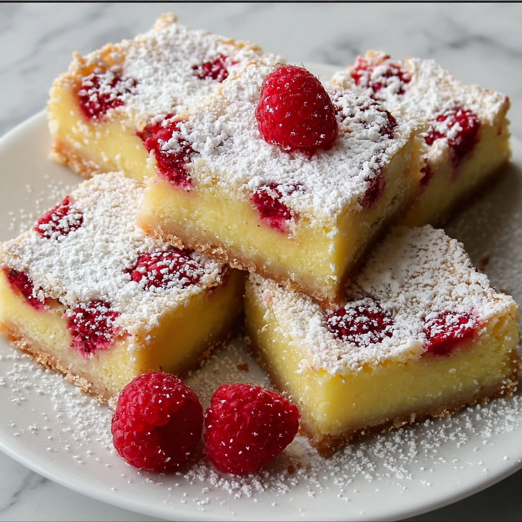 Tangy Raspberry Lemon Bars Recipe - Recipe Image