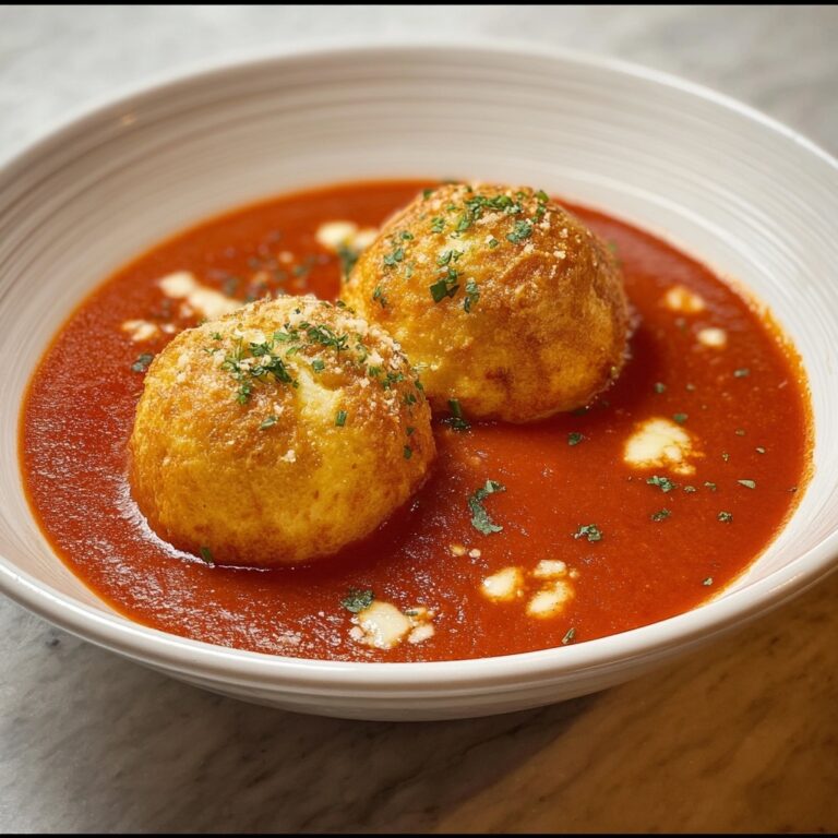 Hearty Tomato Soup with Cheddar Bay Dumplings Recipe
