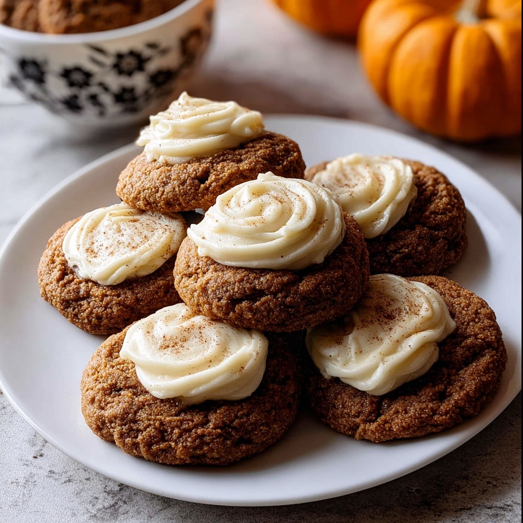 Pumpkin Spice Cookies with Cream Cheese Frosting Recipe - Recipe Image