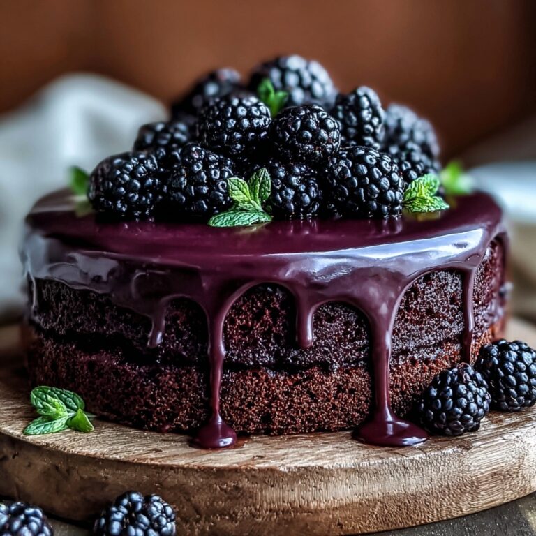 Blackberry Velvet Gothic Cake Recipe