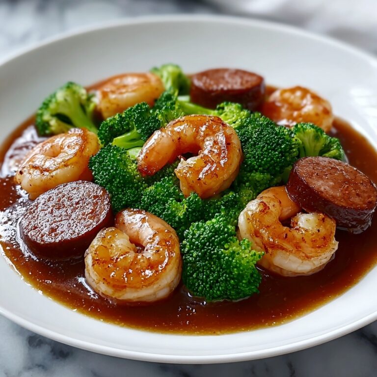 Honey Garlic Shrimp, Sausage, and Broccoli Stir-Fry Recipe