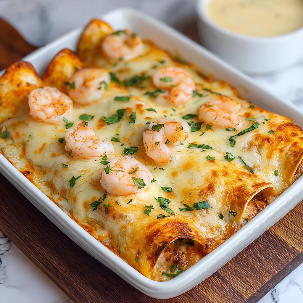 Creamy Shrimp Enchiladas Recipe - Recipe Image
