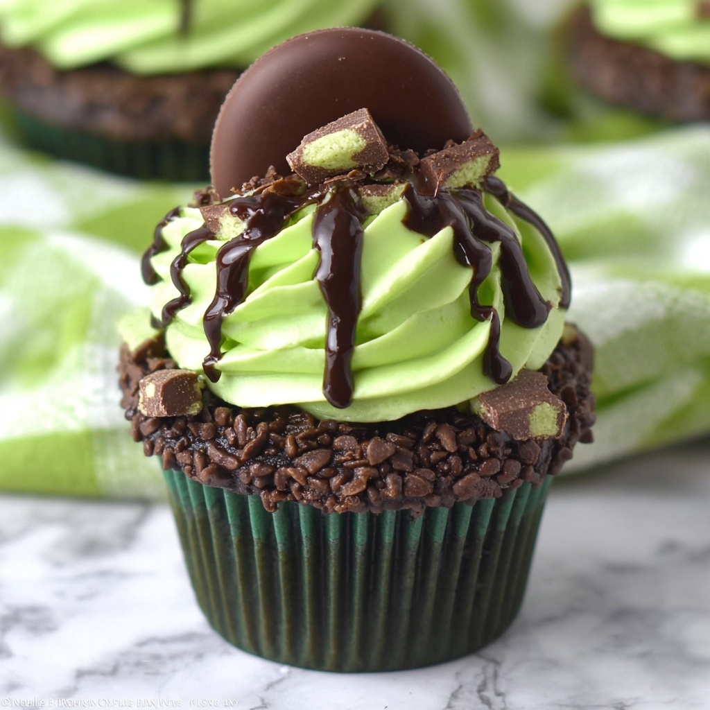 Andes Mint Chocolate Cupcakes Recipe - Recipe Image