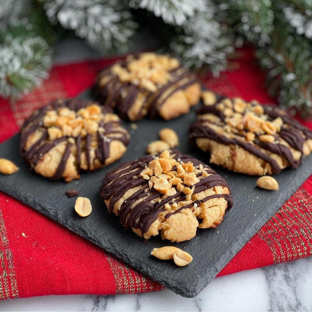 Chocolate Peanut Butter Meltaway Cookies Recipe - Recipe Image