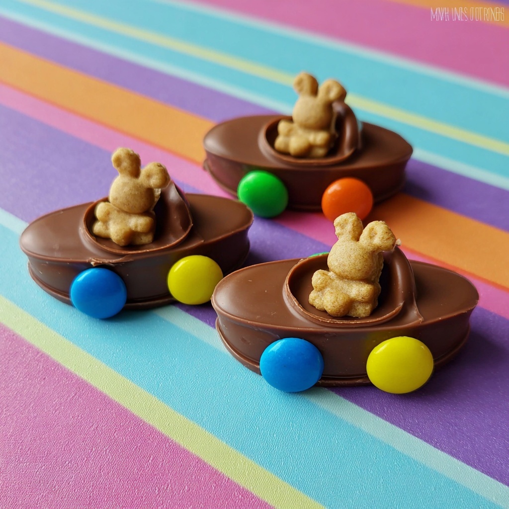 Easter Bunny Reese's Egg Cars Recipe - Recipe Image