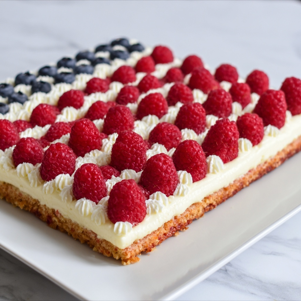 American Flag Cake Recipe - Recipe Image
