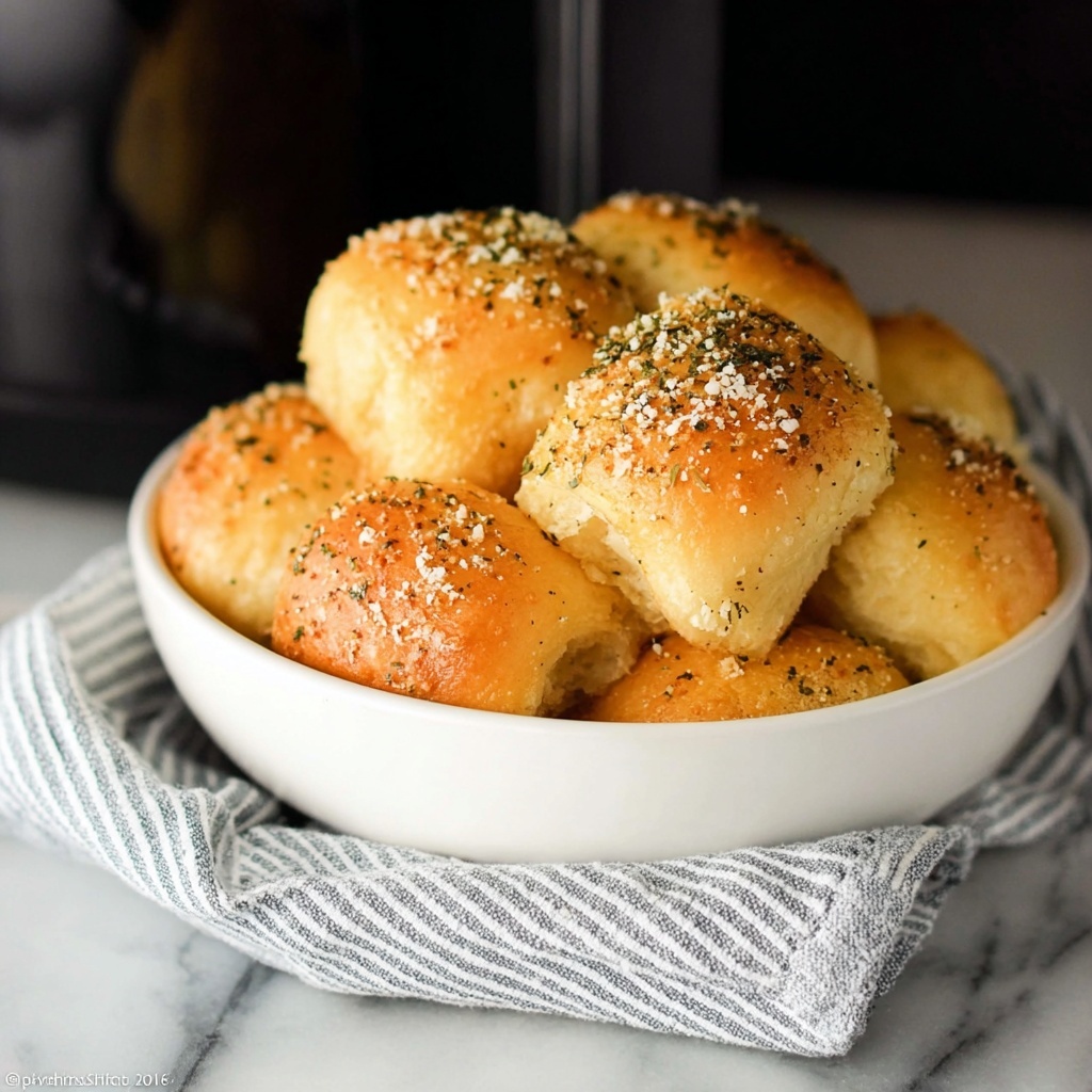 Air Fryer Parmesan Garlic Knots Recipe - Recipe Image