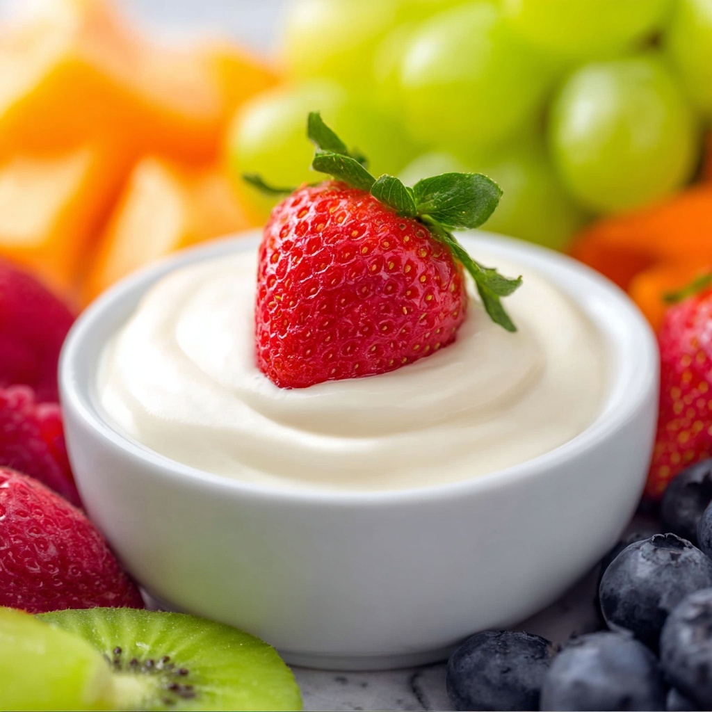 Creamy Marshmallow Fruit Dip Recipe - Recipe Image