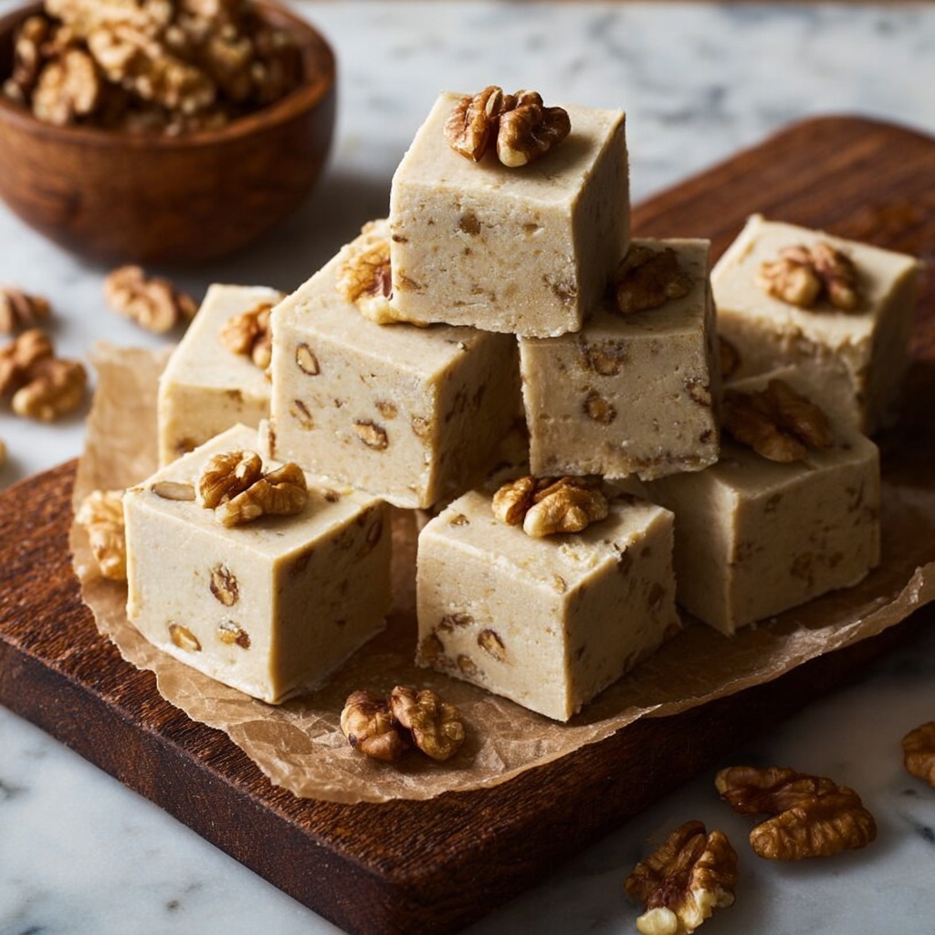 Maple Walnut Fudge Recipe - Recipe Image