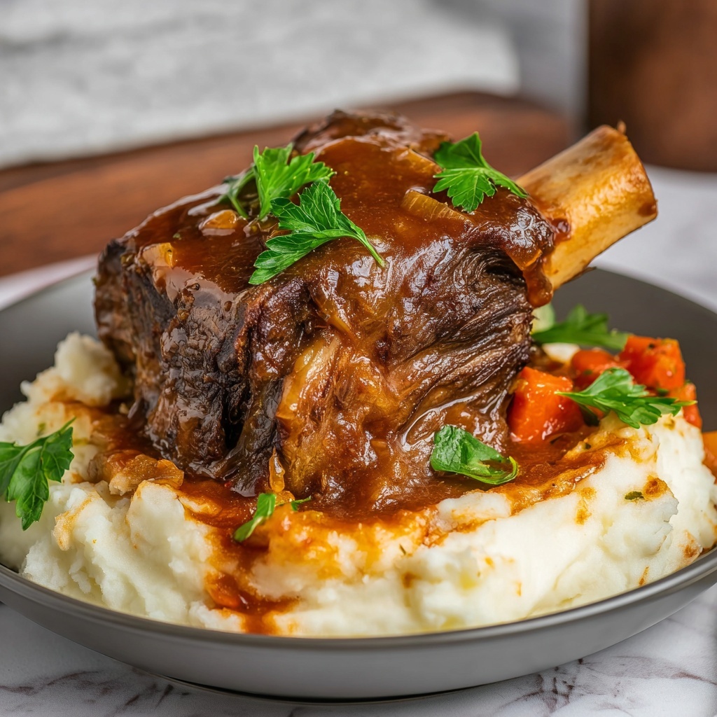 Braised Short Ribs in Red Wine with Herbs Recipe - Recipe Image