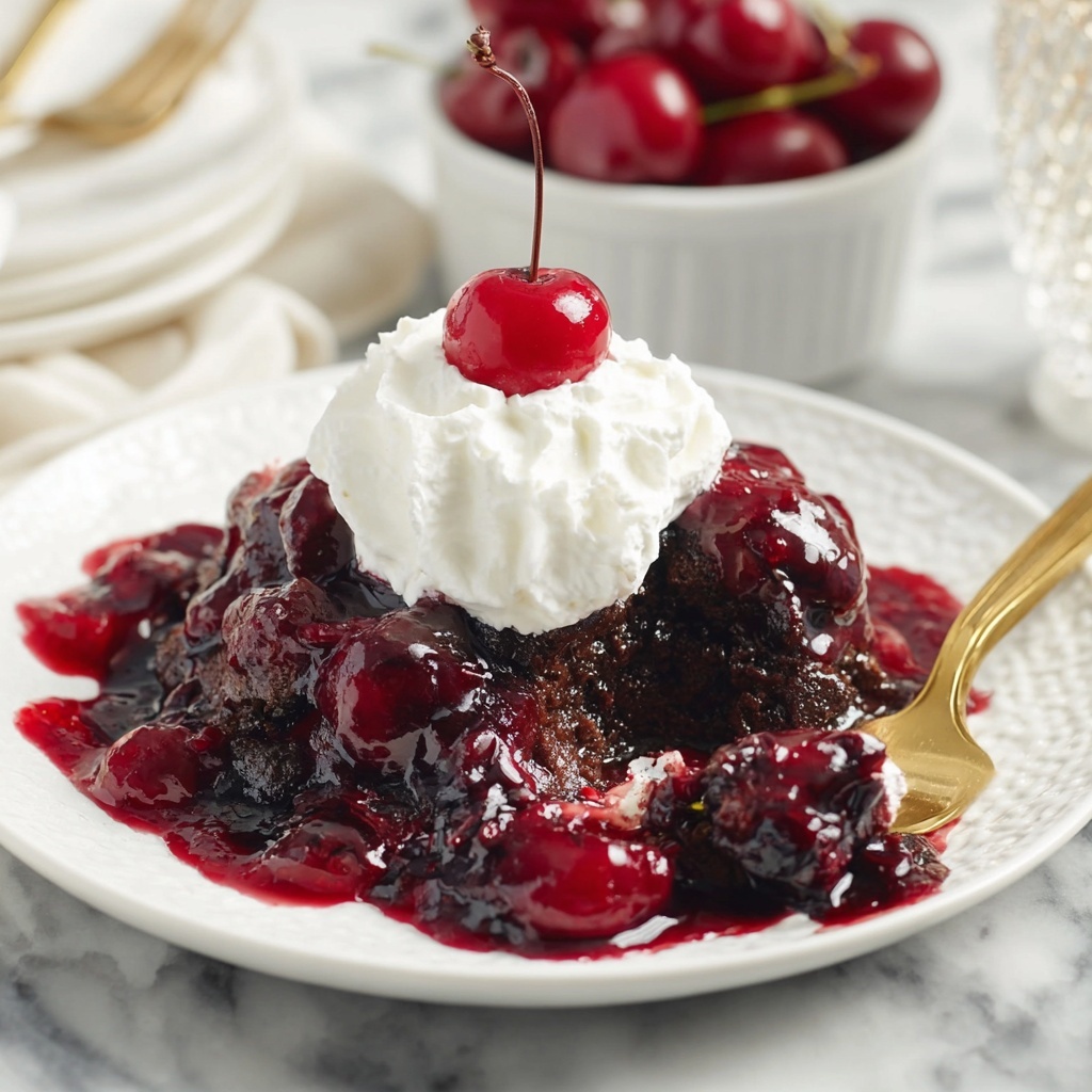 Chocolate Cherry Dump Cake Recipe - Recipe Image