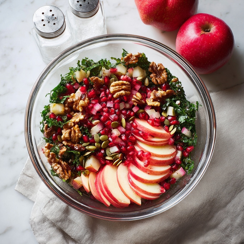 Pomegranate Salad with Walnuts and Apples Recipe - Recipe Image