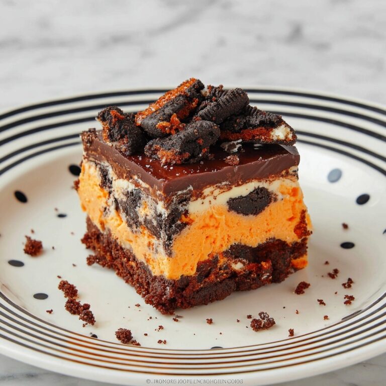 Oreo Layered Halloween Brownies Recipe