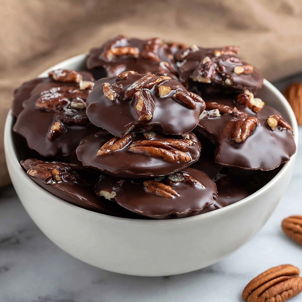 Easy Chocolate Caramel Pecan Clusters Recipe - Recipe Image