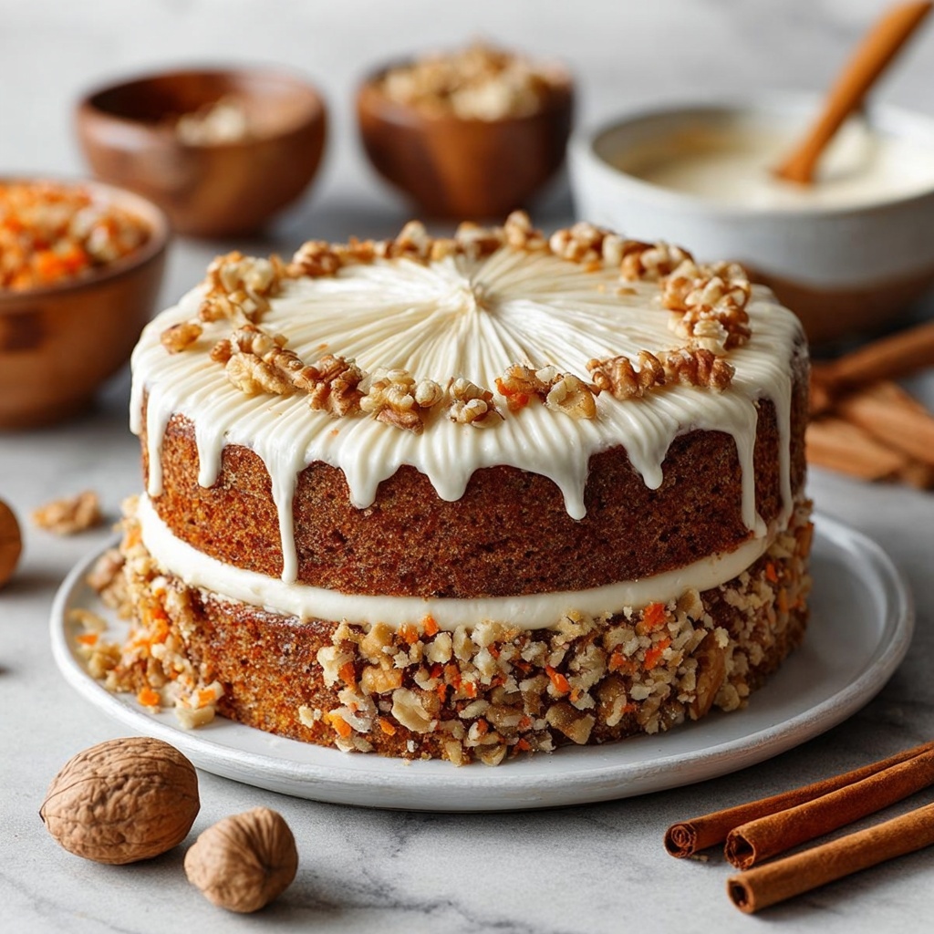 Ultimate Carrot Cake with Maple Cream Cheese Frosting Recipe - Recipe Image