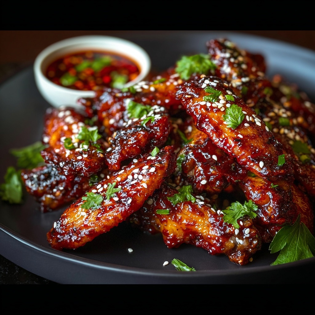 Spicy Baked Chicken Wings with Hot Sauce and Honey Recipe - Recipe Image