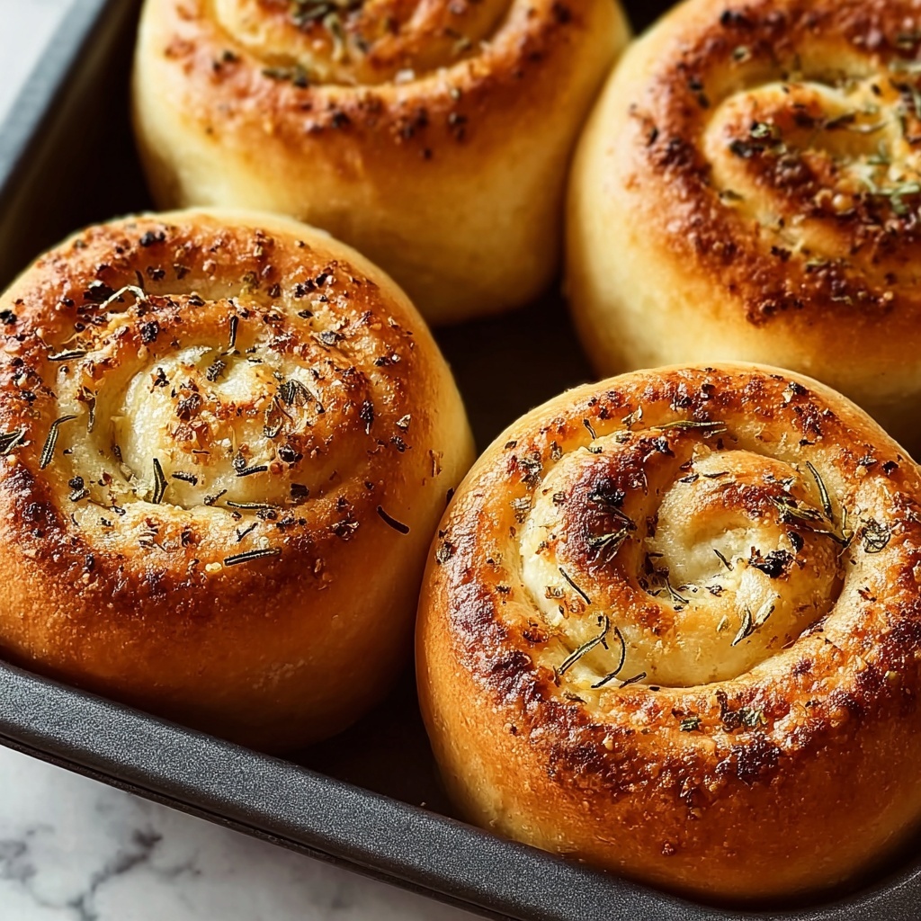 Irresistibly Fluffy Garlic Rosemary Focaccia Muffins Recipe - Recipe Image