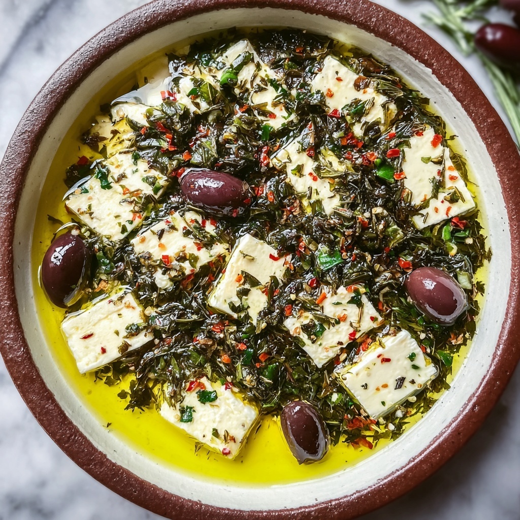 Irresistibly Creamy Herb and Feta Olive Oil Dip Recipe - Recipe Image