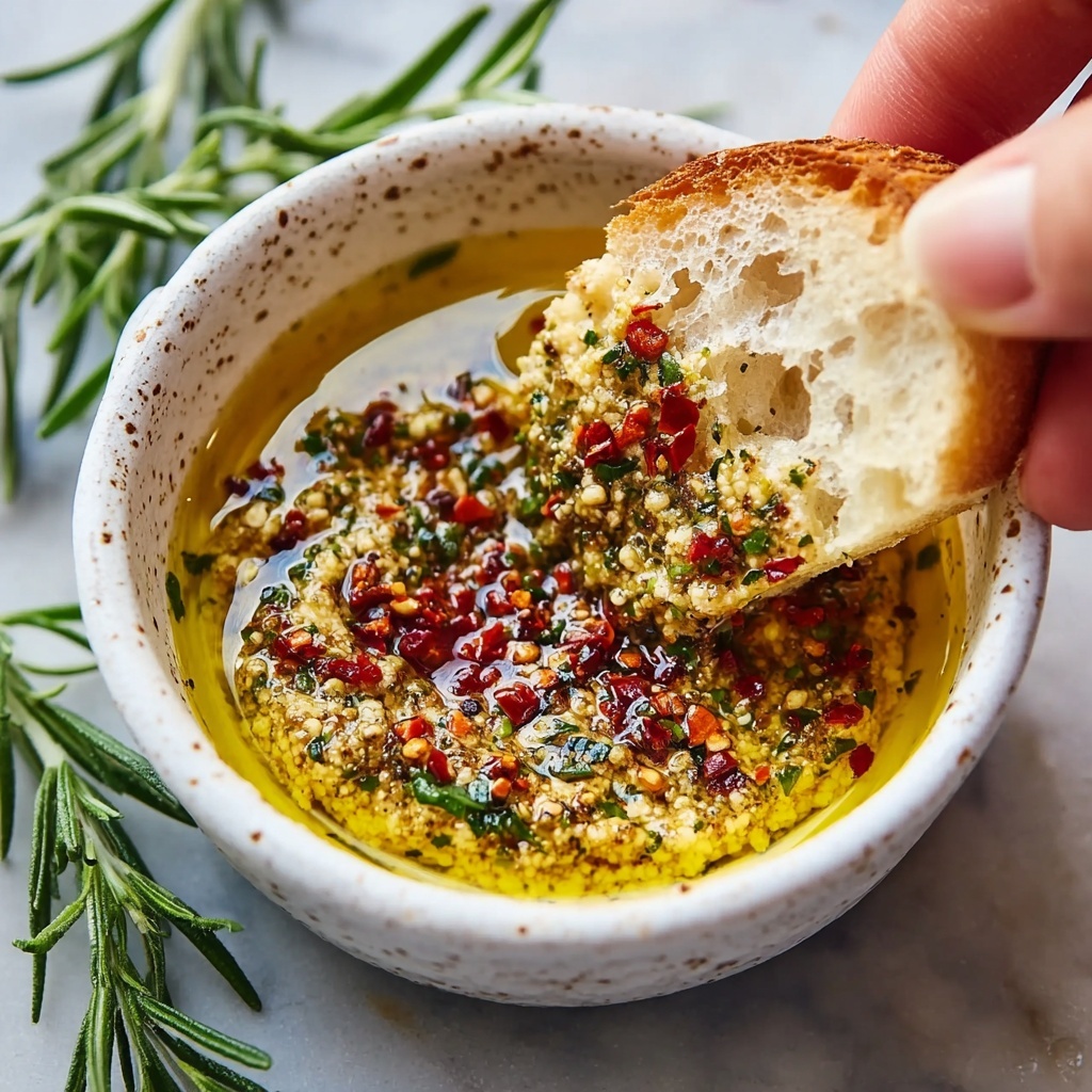 Irresistibly Delicious Mediterranean Olive Oil Dip Recipe - Recipe Image