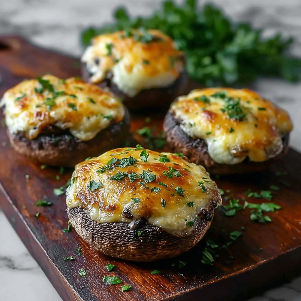 Avocado and Egg Stuffed Portobello Mushrooms Recipe - Recipe Image