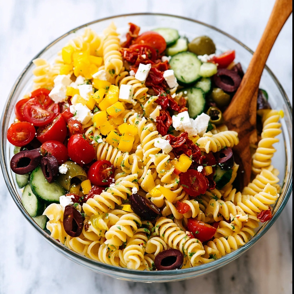 Greek Pasta Salad Recipe - Recipe Image