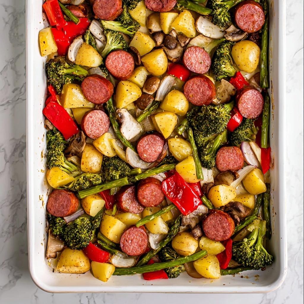 Sheet Pan Sausage and Potatoes Recipe - Recipe Image