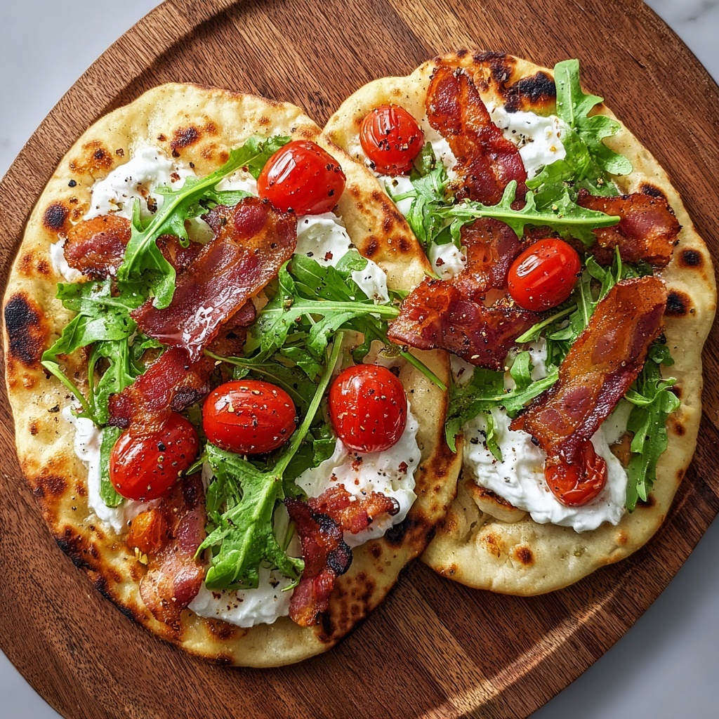 BLT Naan Flatbread Recipe - Recipe Image