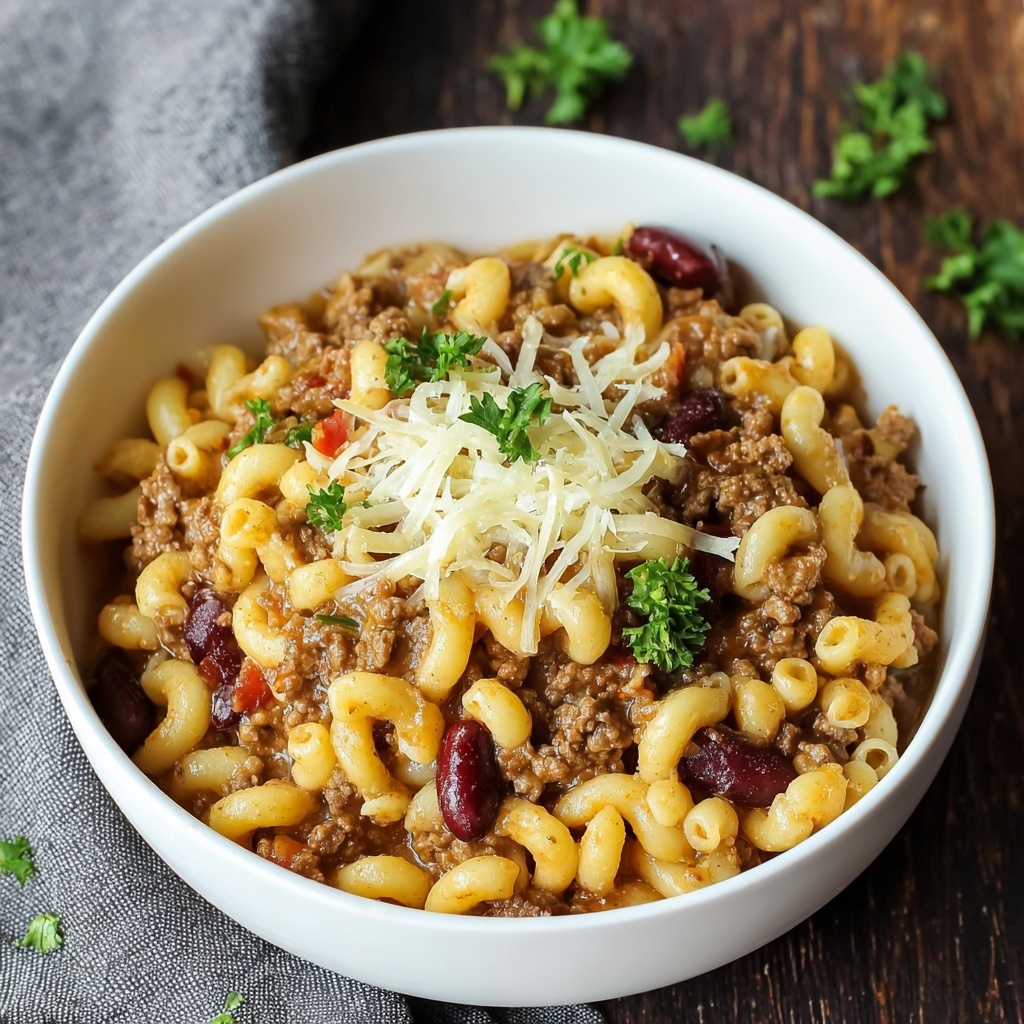 One Pot Chili Mac and Cheese Recipe - Recipe Image