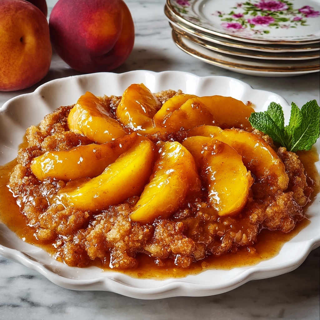 Warm Spiced Southern Peach Cobbler Recipe - Recipe Image