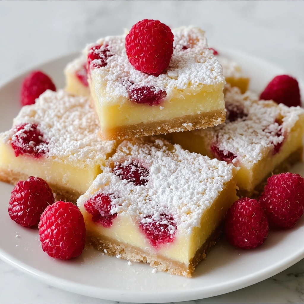 Tangy Raspberry Lemon Bars Recipe - Recipe Image