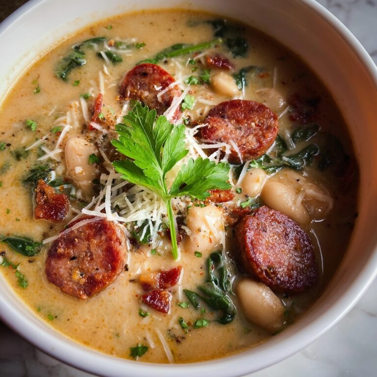 Creamy White Bean and Kielbasa Soup Recipe