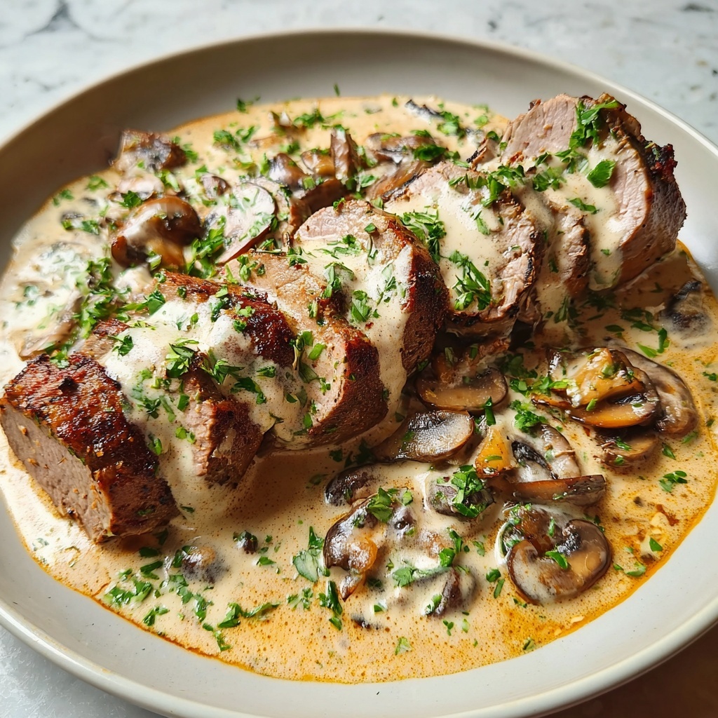Pork Tenderloin in Dijon Cream Sauce Recipe - Recipe Image