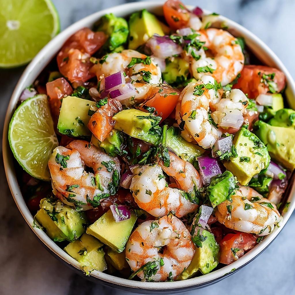 Avocado Salsa Shrimp Salad Recipe - Recipe Image