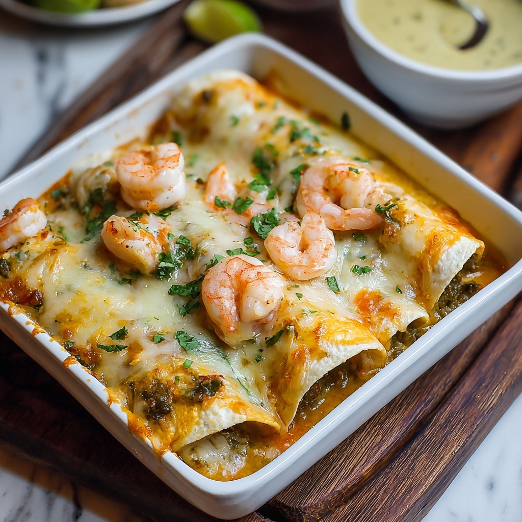 Creamy Shrimp Enchiladas Recipe - Recipe Image