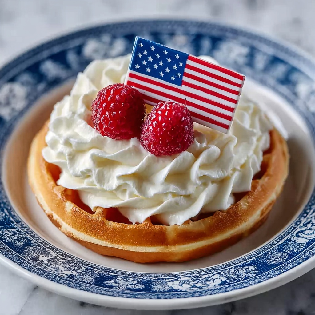 Patriotic Flag Waffles Recipe - Recipe Image