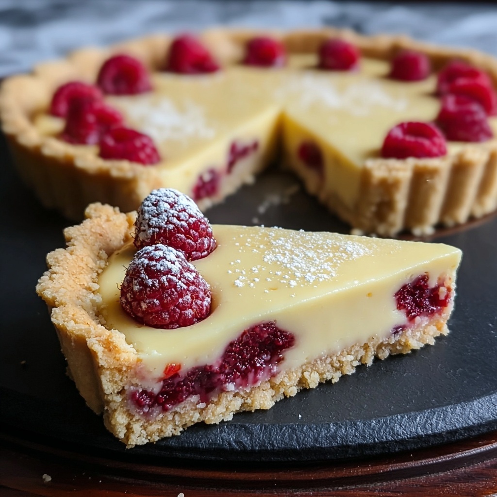 White Chocolate Raspberry Tart Recipe - Recipe Image