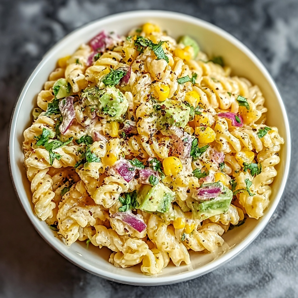 Mexican Street Corn Pasta Salad Recipe - Recipe Image