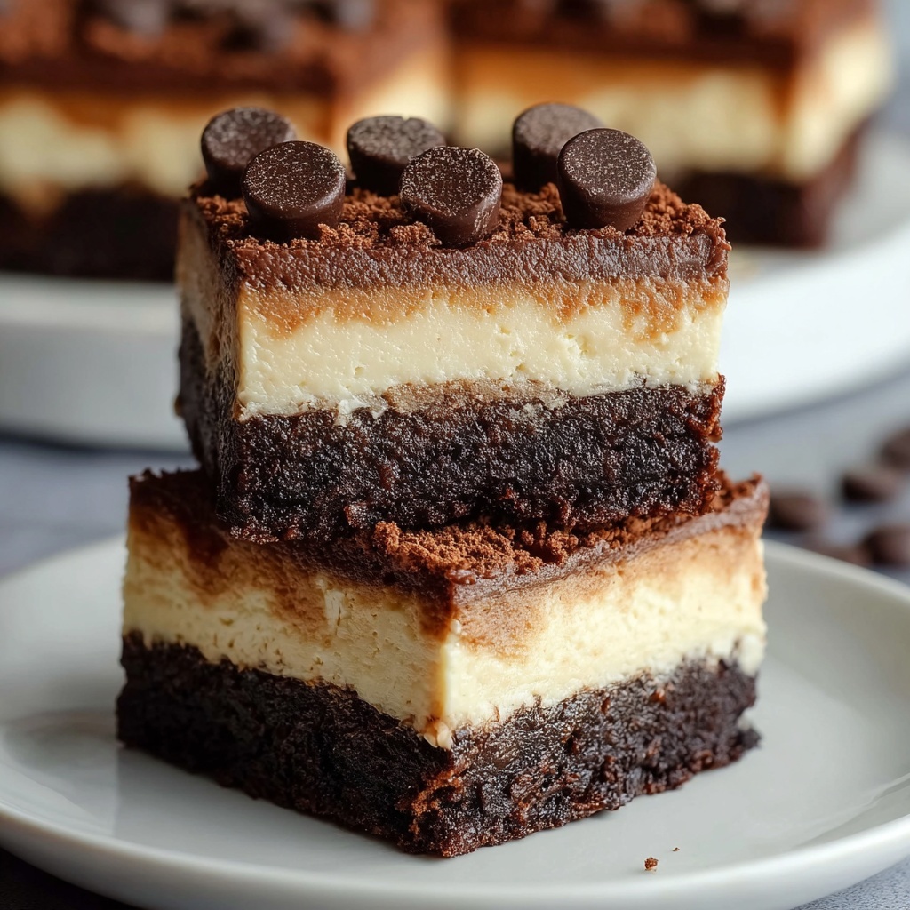 Brownie Cheesecake Bars Recipe - Recipe Image