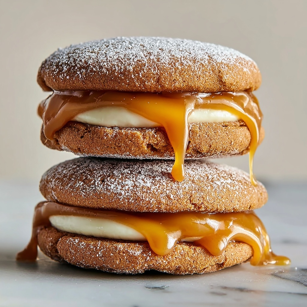 Apple Cider Whoopie Pie Cookies with Caramel Filling Recipe - Recipe Image