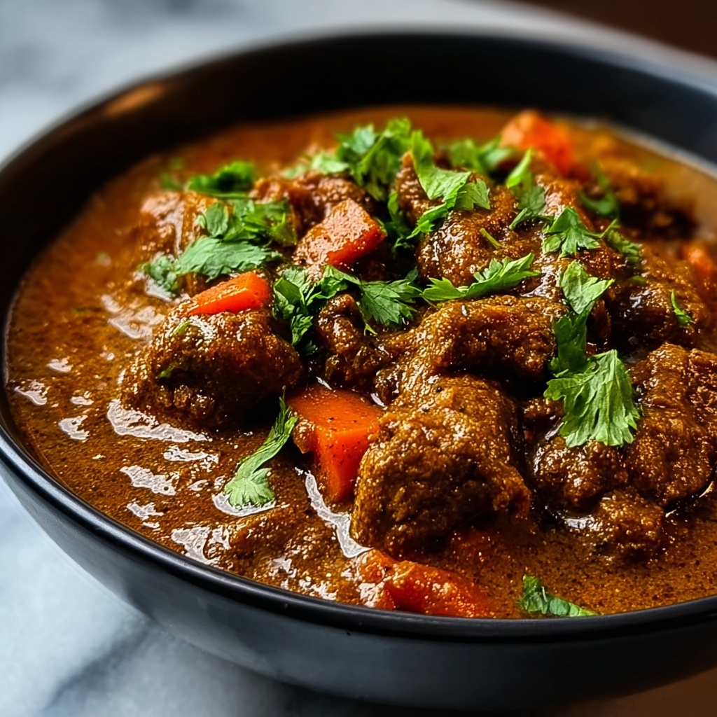 Slow-Simmered Beef Curry in Creamy Coconut Sauce Recipe - Recipe Image